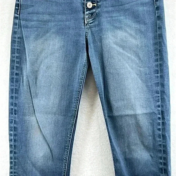 Kancan Ollie Jeans Sz 9/28 High Rise Ankle Skinny Buttonfly Raw Edge Hem KC8568D - Picture 5 of 14